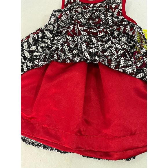 Penelope Mack Dress Red Black Overlay New Tags 12 Month - Picture 8 of 14